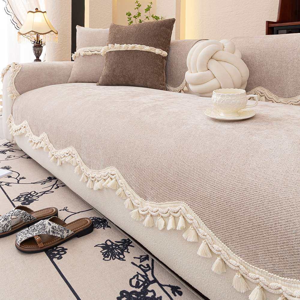 2026新款异形不规则沙发垫雪尼尔直排坐垫四季通用防滑套罩盖布巾