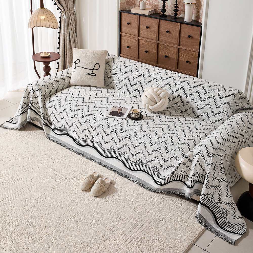 2026新款雪尼尔沙发巾四季通用现代简约防滑坐垫百搭布艺沙发盖布