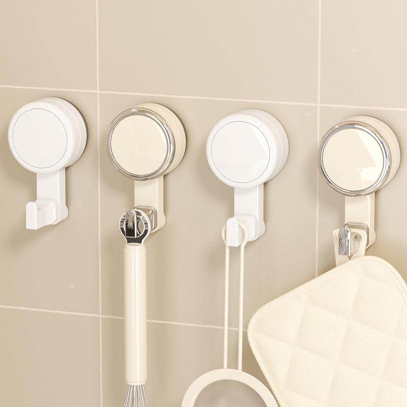 艾加达旋转吸盘挂钩强力粘胶真空免打孔卫生间厨房可拆卸无痕粘钩