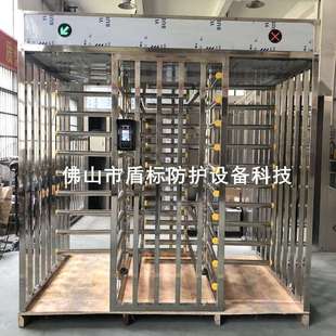 不锈钢防尾随门 进出双通道转闸小区入口刷卡栅栏全高转闸通道门