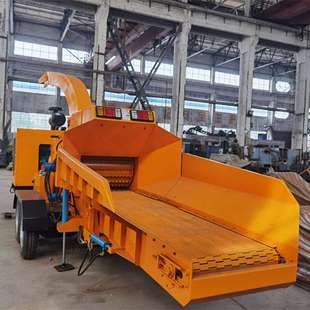 干湿两用果园枝条粉碎机 柴油版秸秆碎枝机 移动多功能树枝粉碎设