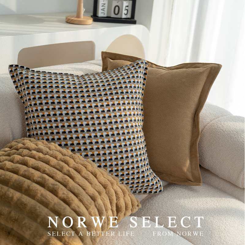 飘窗抱枕套装组合沙发垫和抱枕客厅网红沙发客厅轻奢高级感北欧风