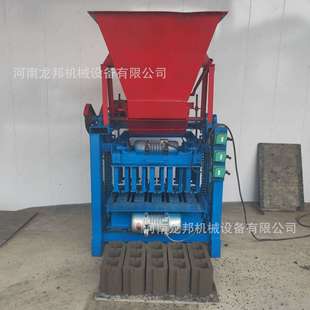 龙邦免烧砖机制造水泥砖机器制水泥块砖头设备220v空心砖机路面砖