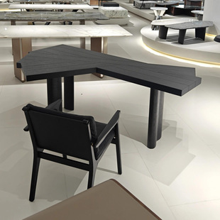 全案定制高端实木书桌办公桌别墅豪宅会所家用样板房大平层电脑桌