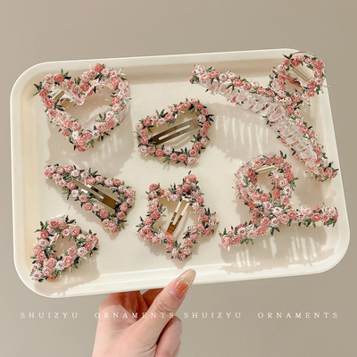 超仙星星花朵抓夹发夹女2025新款鲨鱼发刘海夹高级感碎发发卡头饰