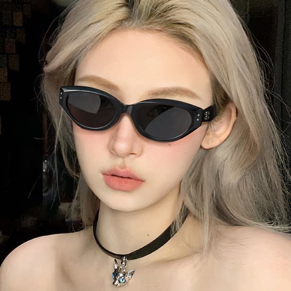 jennie珍妮同款墨镜roco明星网红辣妹猫眼复古高级感太阳眼镜女