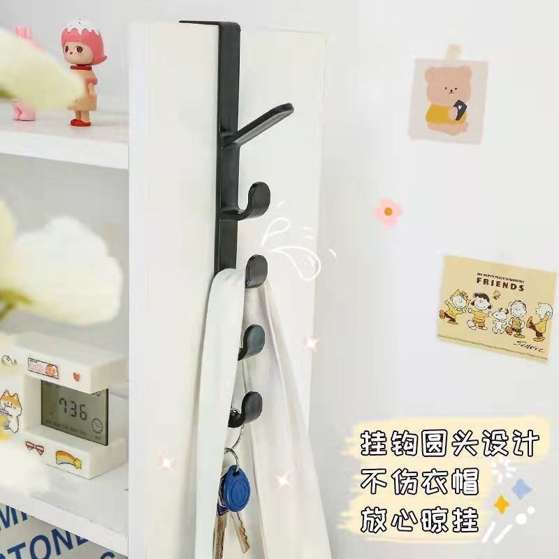 宿舍床边挂衣架五段门后竖款收纳挂衣架衣柜壁挂免安装的护理用具
