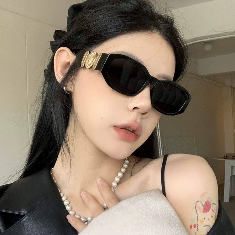 港风复古黑色墨镜女潮网红同款2025新款高级感太阳眼镜防紫外线