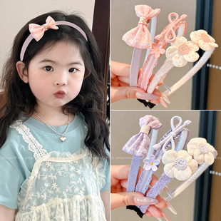 儿童不勒头发箍2025新款压发头饰女童蝴蝶结头箍女孩碎发整理神器