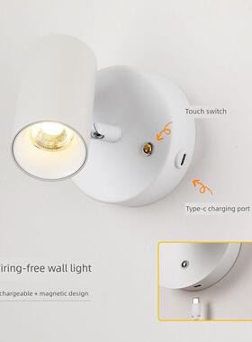 高度可充控电灯无线磁床头壁阅读灯免安装62607亮免布线免壁画补