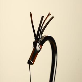挂手工竹制龙香架香插龙头线香香竹挂香MVM薰炉茶室装饰摆件架到