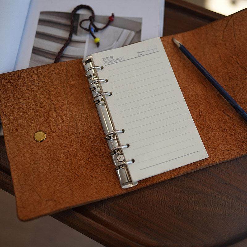 手工植鞣颈纹皮小众复牛古活页夹手账本真皮/便携旅行记记牛事笔,文具电教/文化用品/商务用品,手帐/日程本/计划本,淘宝优惠券,粉丝福利购,淘宝优惠卷