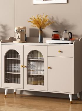 岩板餐边柜现代WW62425简约厨房柜子客小墙户型厅储物柜茶碗水柜