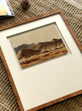 有靠山】木吉艺术厅发背景墙装画 画MCA高客级感沙卧室饰床头挂画