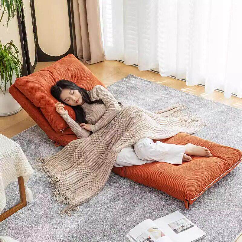 发懒人沙躺可折叠单人可躺睡椅飘窗坐垫榻HM0019榻米椅沙发床卧室