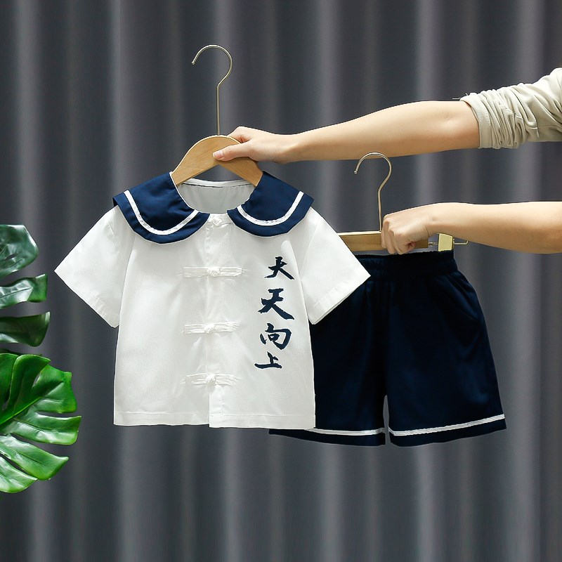 男女宝宝夏季新款兄妹装六一表演服姐弟幼儿园园服夏装龙凤胎套装