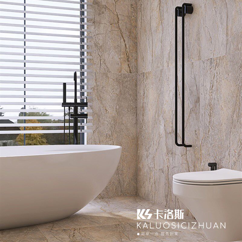 寒江雪柔光大理石瓷砖600x1200卧室客厅地砖厨房浴室墙砖防滑耐磨