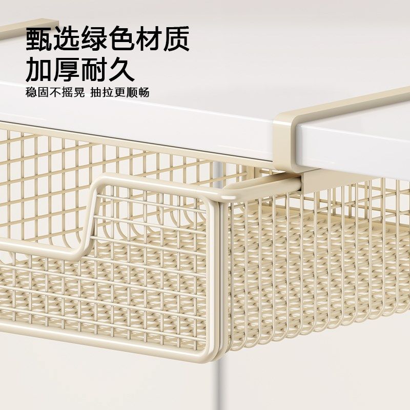 衣柜置物架抽屉内衣收纳伸缩抽屉悬挂双层下挂式抽拉衣柜收纳神器