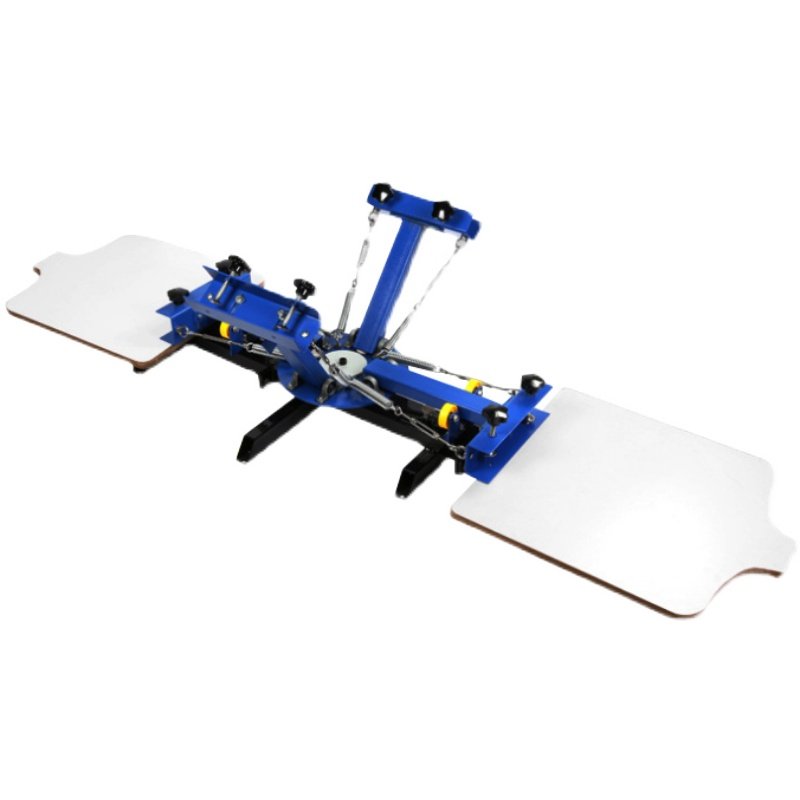 丝印机手动套色印刷机4色2工位印花机无纺布裁片T恤丝印台设备