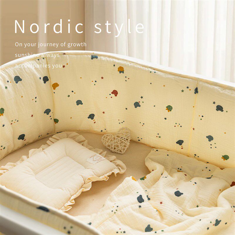 婴儿床床围软包防撞宝宝拼接床围栏挡布儿童防护围挡a类透气