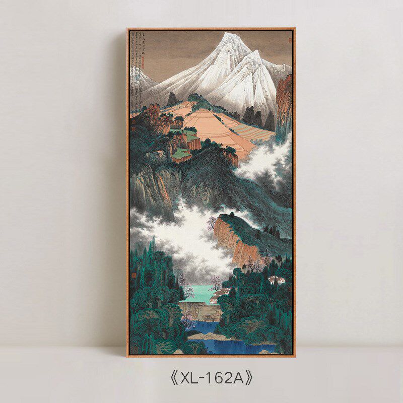 薛亮画作新中式入户玄关装饰画办公室茶室挂画中式有框画风景国画