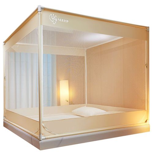 蚊帐家用2025新款150x190卧室全封闭全底儿童防摔蚊帐180x190夏季