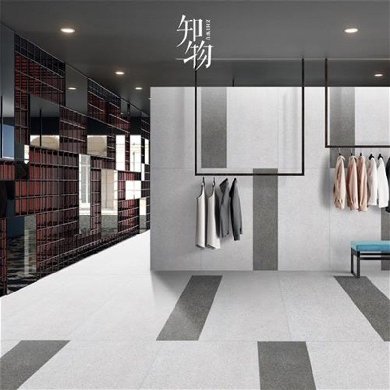 素色通体砖磨砂面石质感墙砖水磨石瓷砖客餐厅服装店地砖6001200