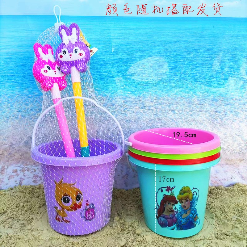 儿童沙滩玩具铲子和桶套装加厚玩沙挖沙工具海边公园摆摊塑料小桶
