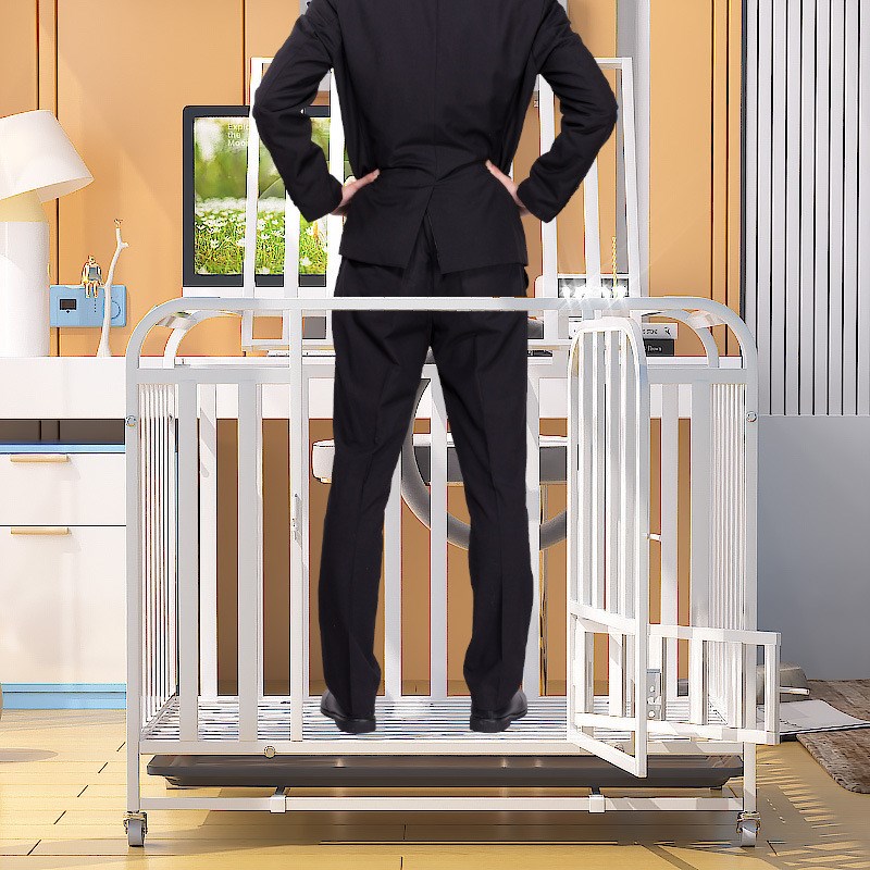 狗笼子中型犬狗笼全方管小型犬宠物笼带厕所分离大型犬粗室内家用