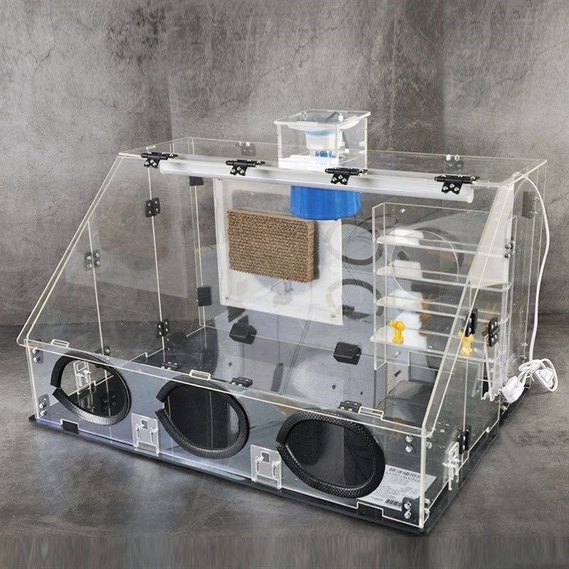 水帘喷漆箱家用小型工作台抽风机模型F玩具娃娃上色喷涂负压抽风