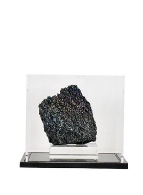 现代简约亚克力防尘罩摆件大理石底座家居装饰透明工艺展示盒摆设