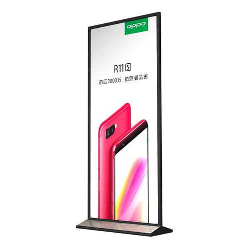 大理石丽屏展架门型l展架kt板T型展牌广告牌防风海报架立式80*180