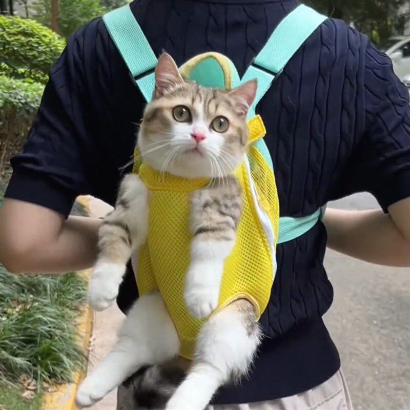 猫包外出便携猫咪背带胸前包狗狗猫兜遛猫袋抱猫神器宠物双肩背包