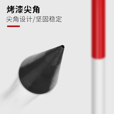 标杆花杆测量红白标尺杆测量用花杆测绘2米/3米/5米铝合金测深杆
