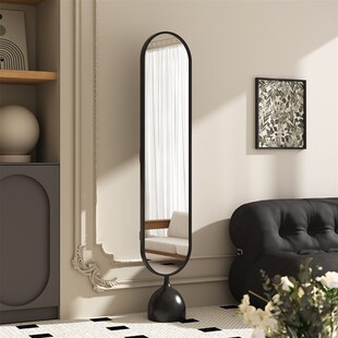 可旋转全身镜落地镜m家用女生卧室试衣镜衣帽架一体穿衣镜玄关镜