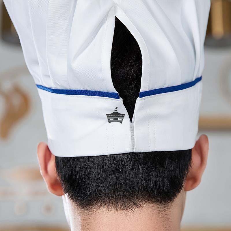 厨师工作帽男款餐饮蘑菇布帽定制酒店厨房快餐饭店Z防尘防油烟