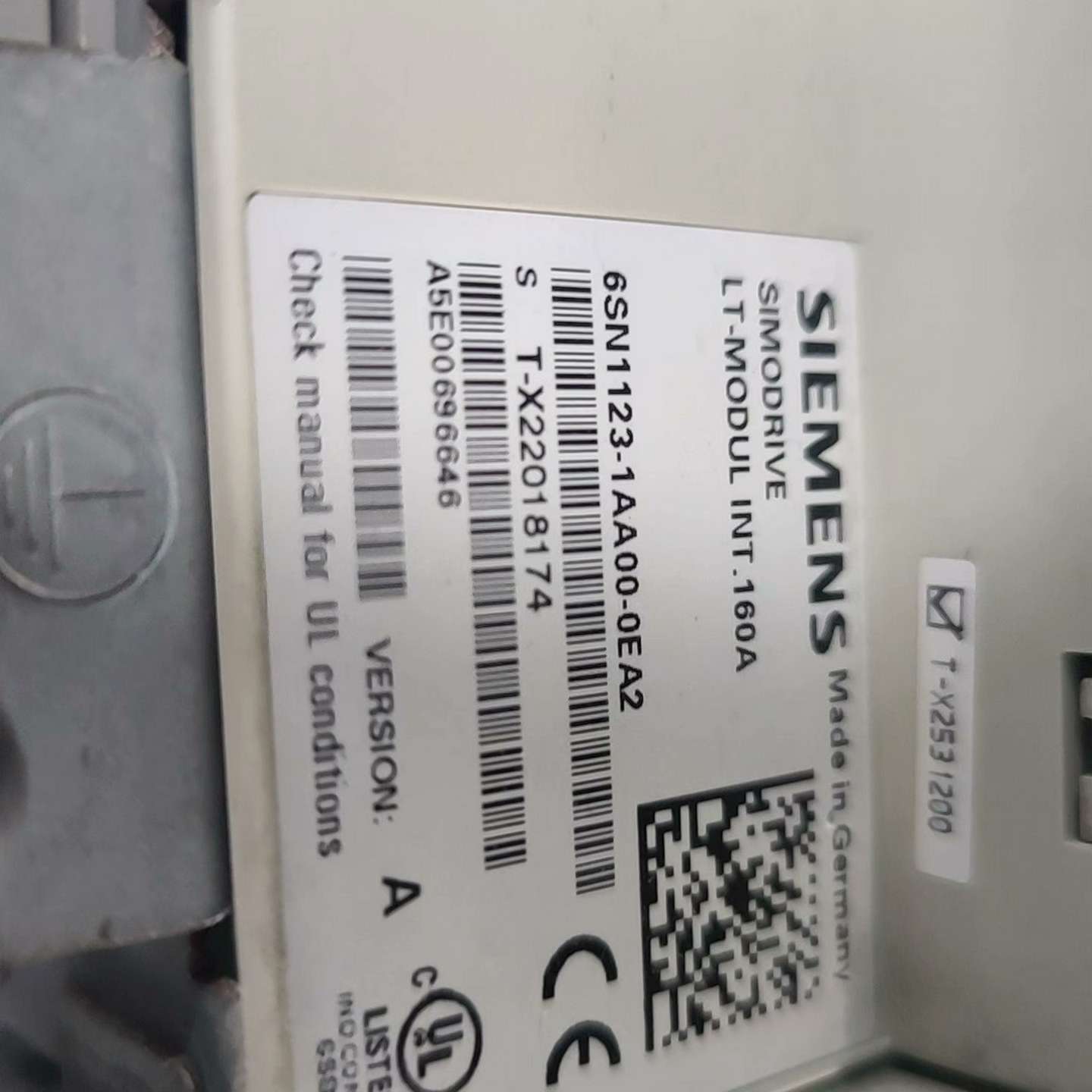询价6SN1123-1AA00-0EA2/A1驱动器160A现