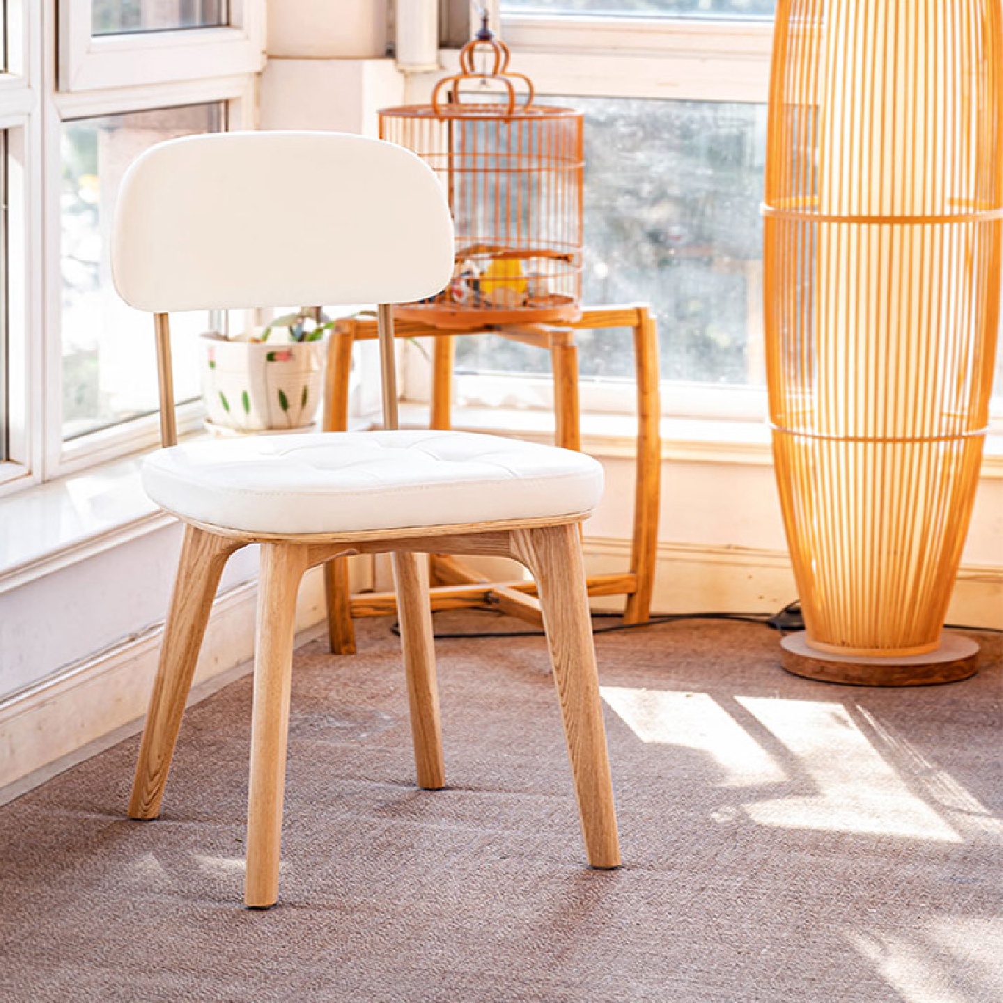 实木靠背椅子酒吧饭店凳子北欧风美式乡村咖啡厅做旧复古铁艺餐椅