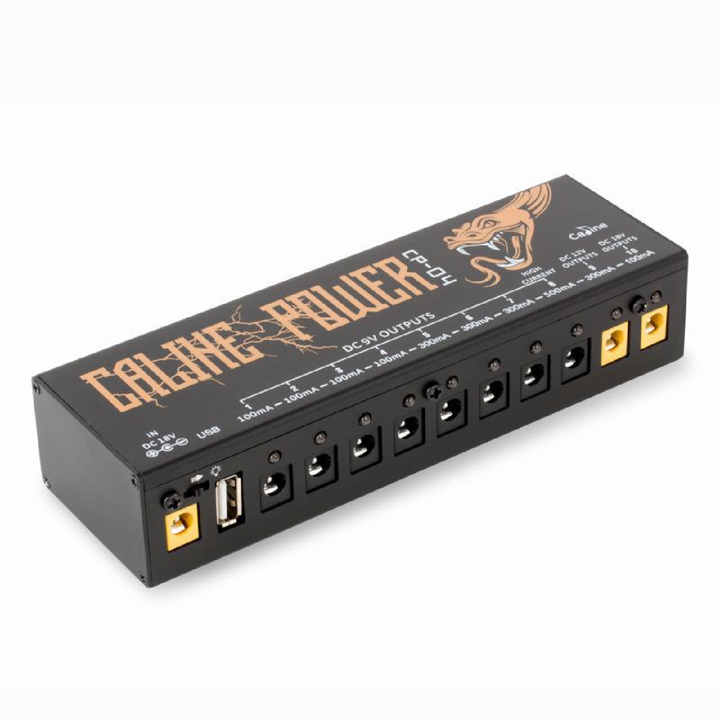 带USB供电caline卡铃CP-04单块效果器电源9V12V18V踏板电源