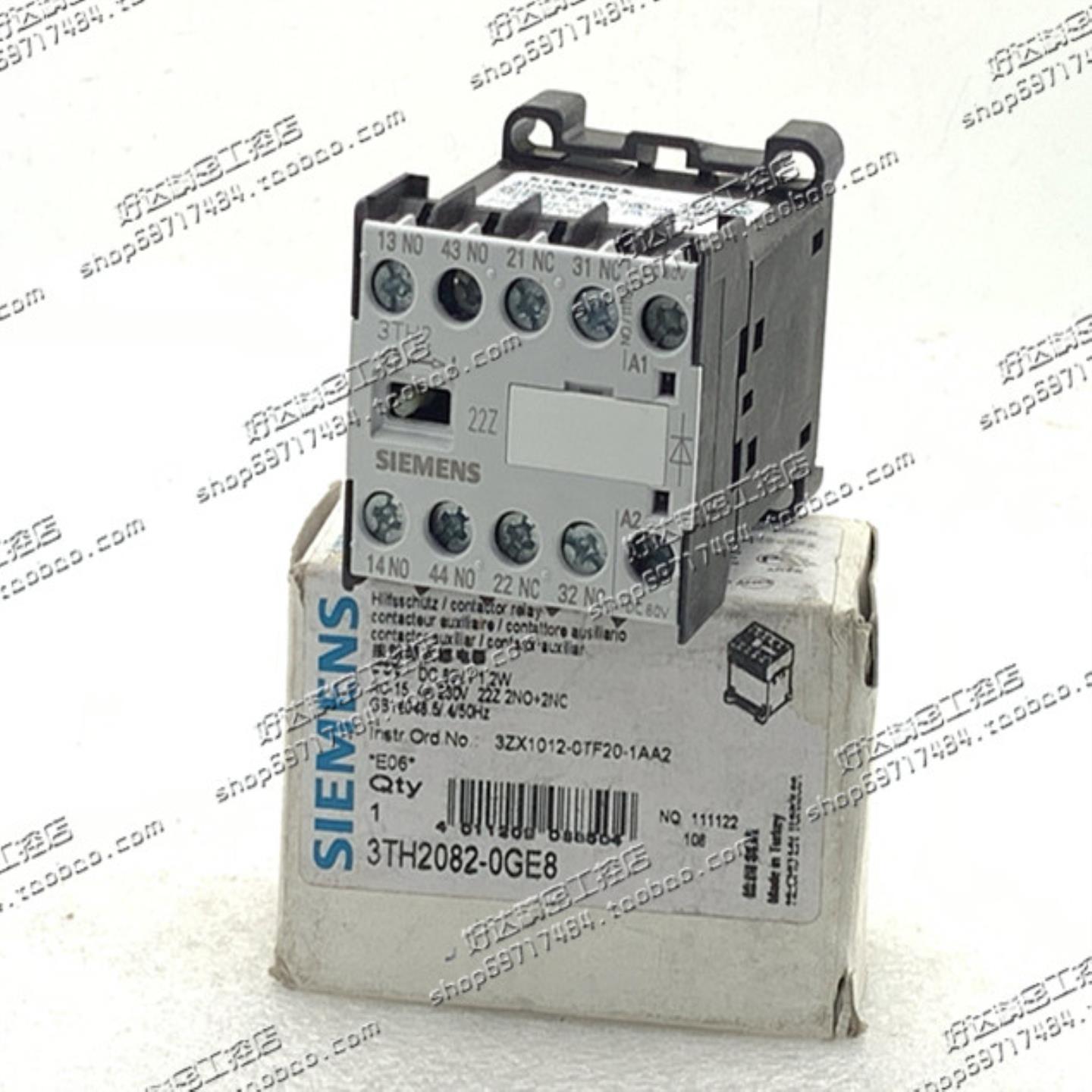 3TH2082-0GE8DC80V2开2闭进口德国西门子接触器现货正品全新