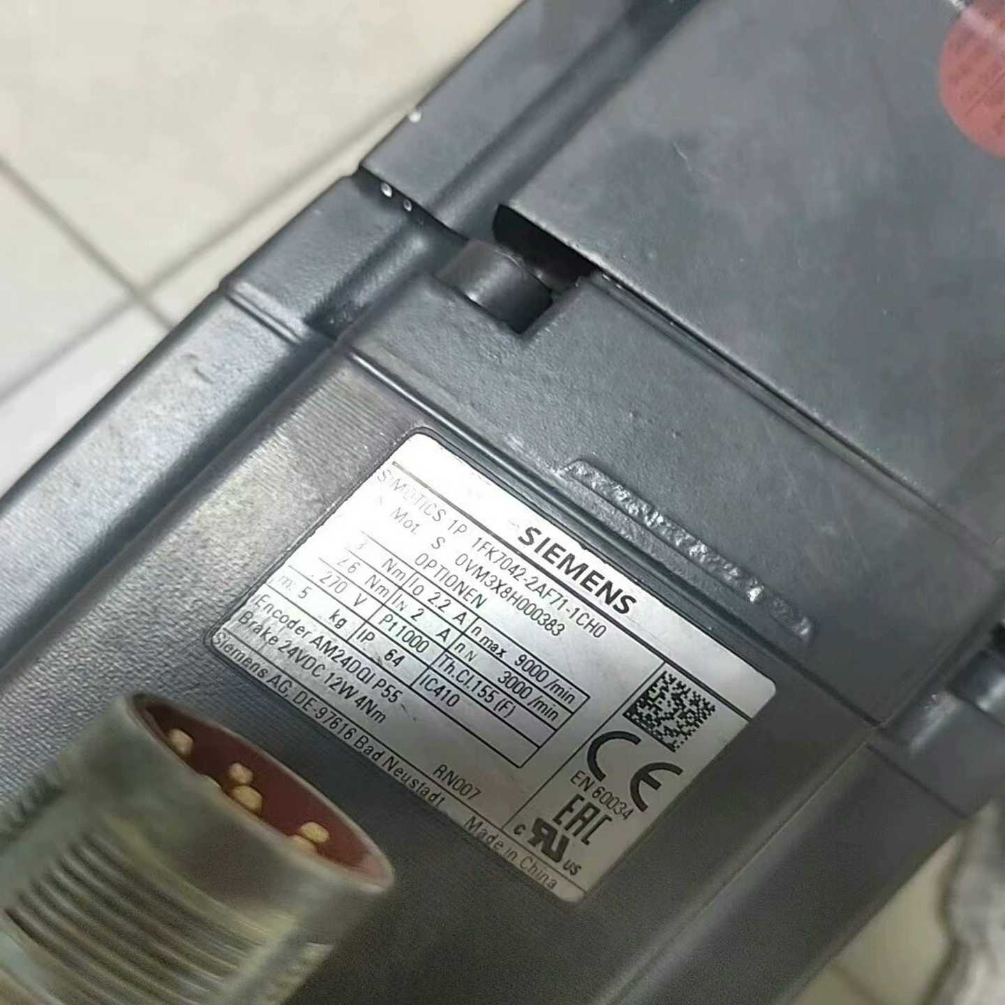 议价拆机西门子伺服电机1FK7042-2AF71-1CH0,带刹现货/维G修