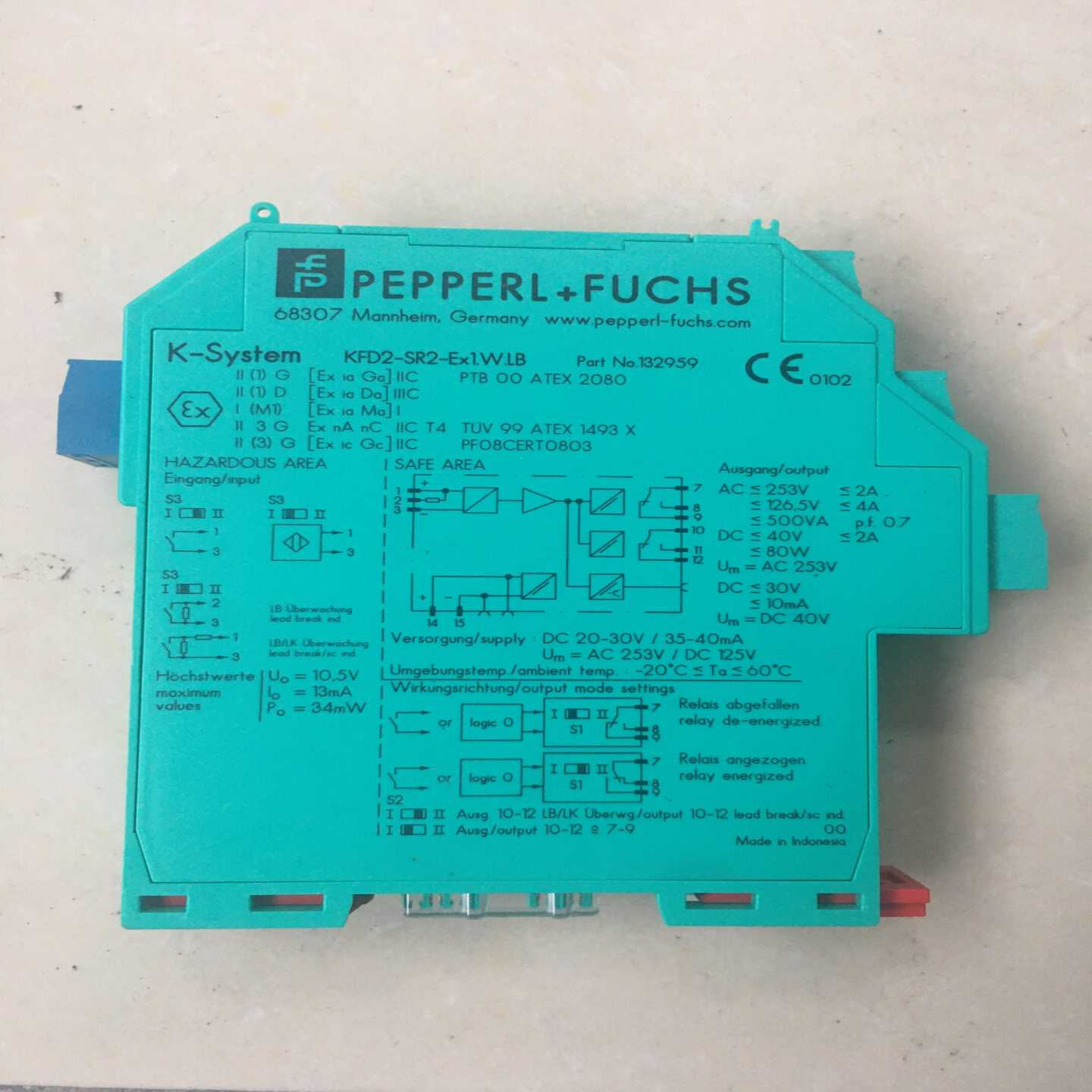 【议价】拆件，安全栅KFD2-SR2-EX1.W.LBKFD2适用