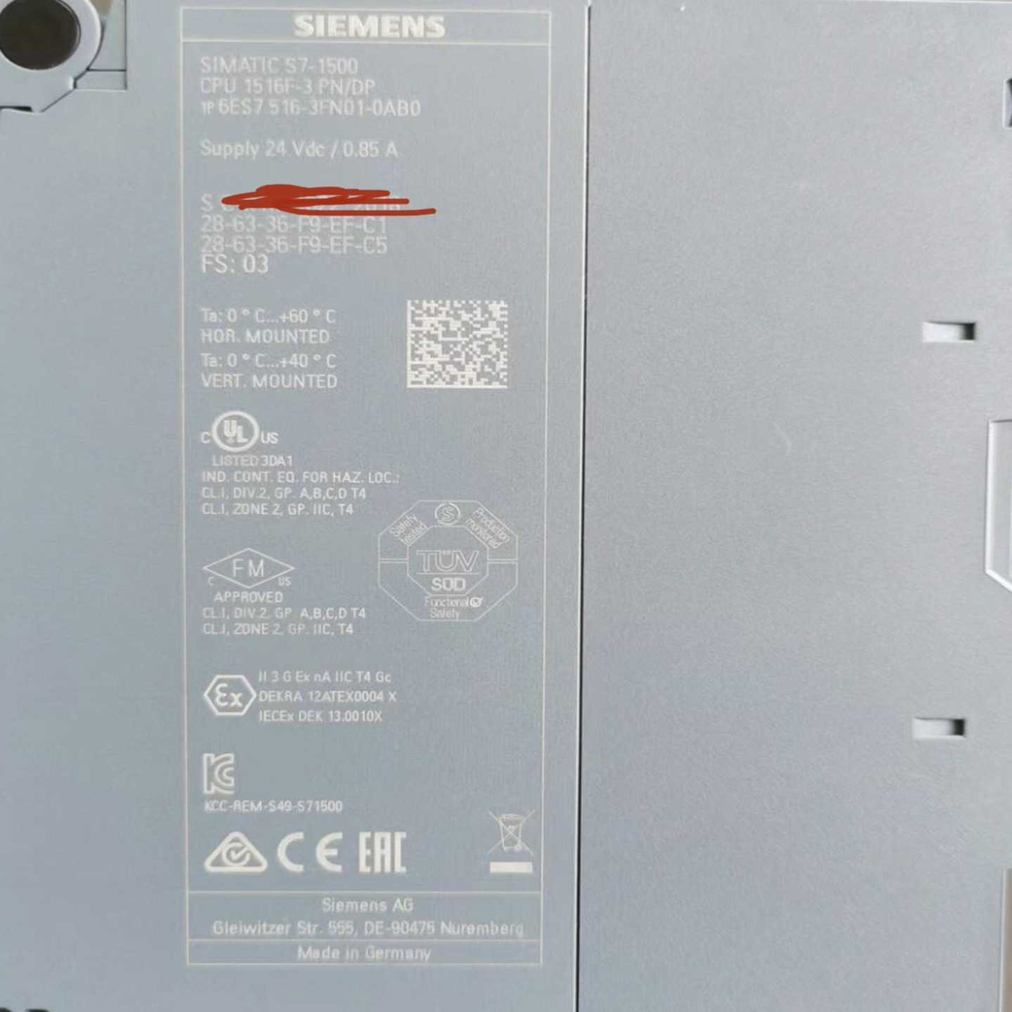 516-3FN01-0AB0、询价