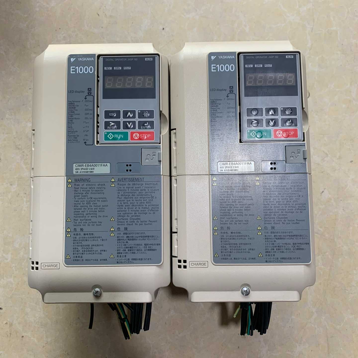 【议价】安川5.5kw变频器CIMR-EB4A0011FAA，成适用