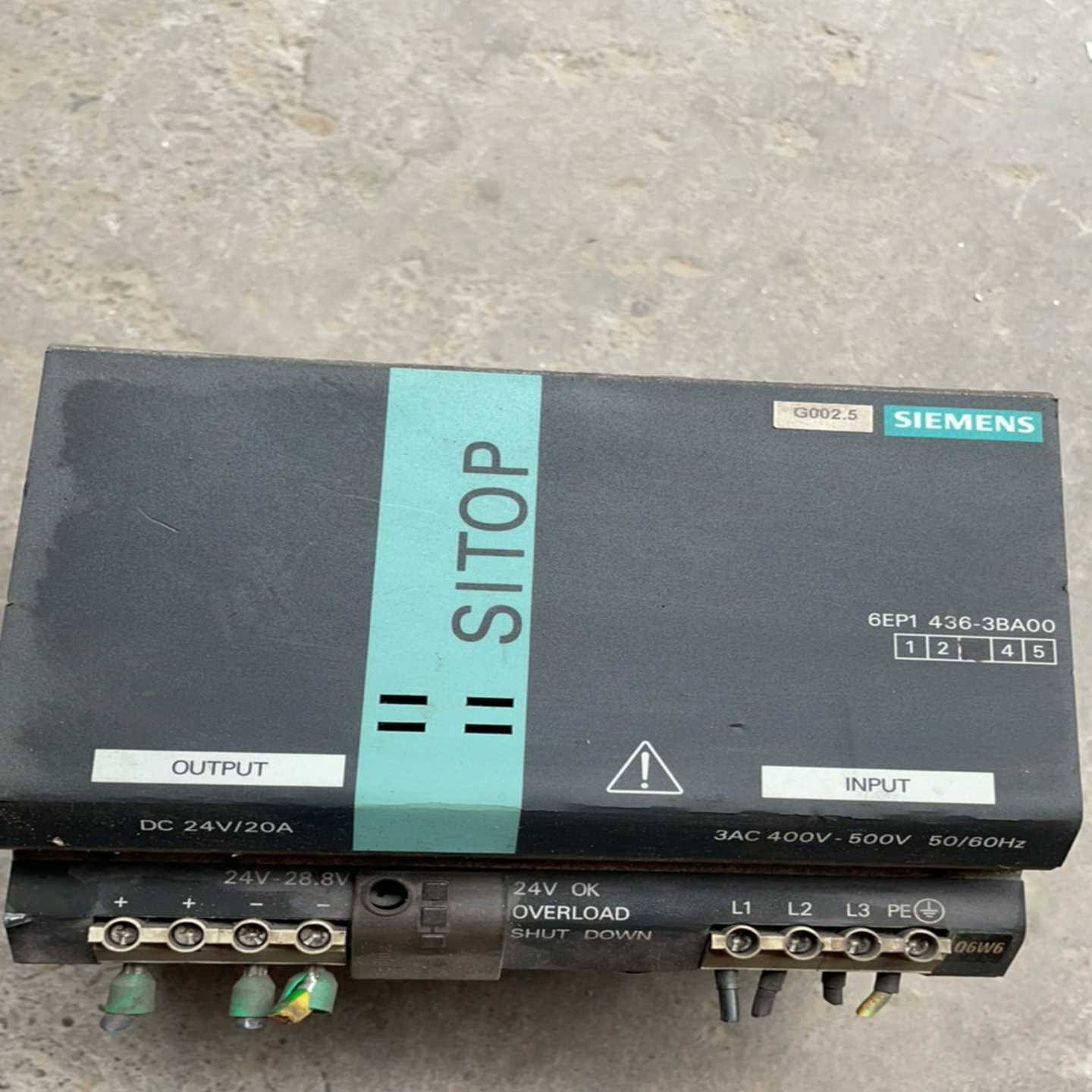 【议价】电源6EP1436-3BA00，20A/380V电适用