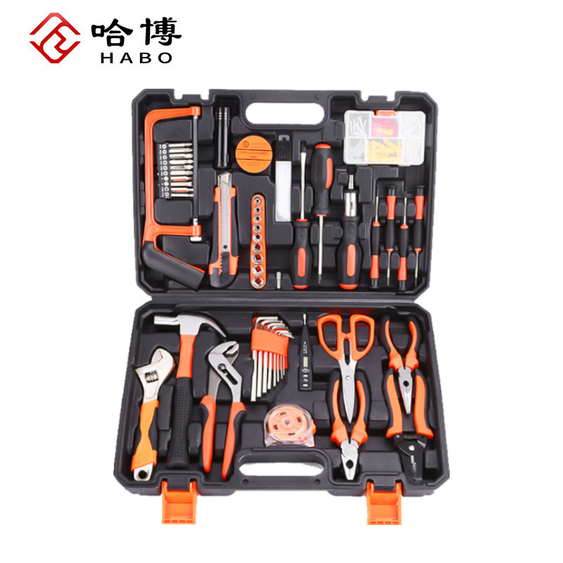 家用手动工具套装电工五金维汽修多功能车载组合工具箱螺丝刀