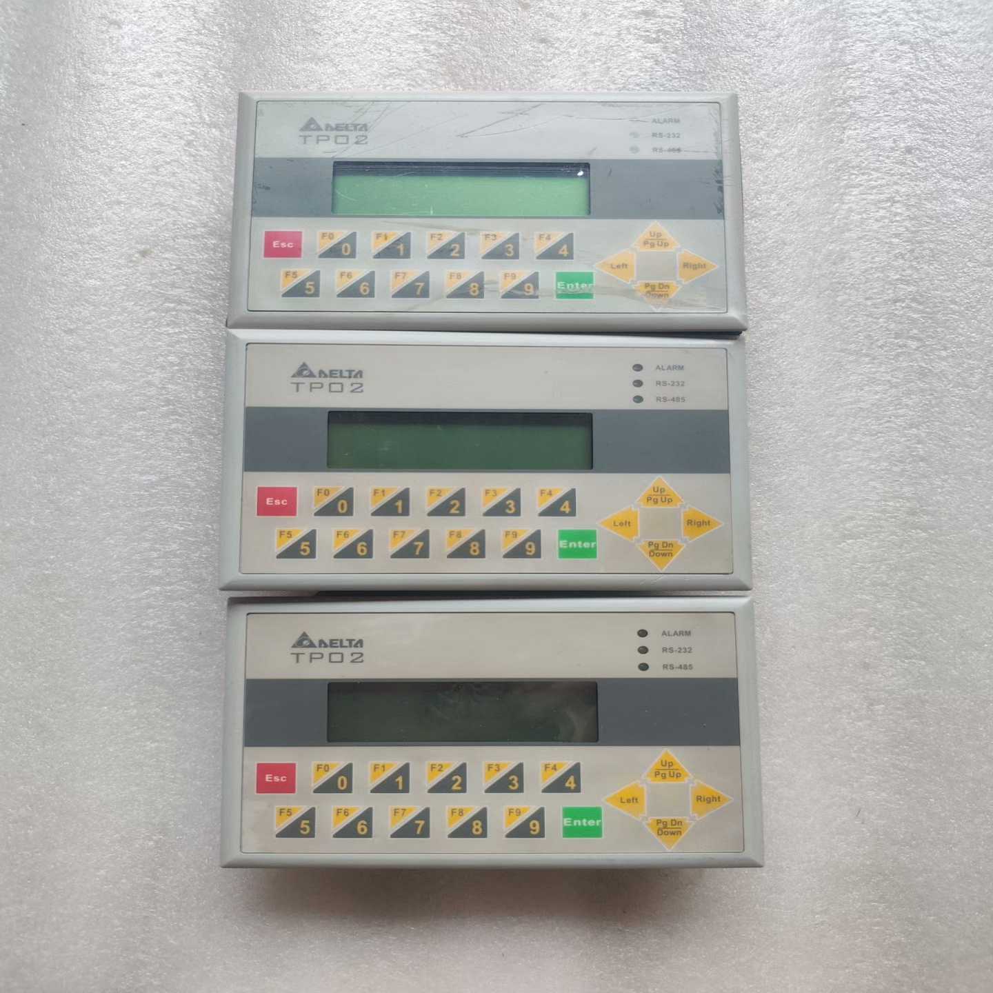 台达TP02G-AS1文本显示器，拆机三个，实物图片--议价