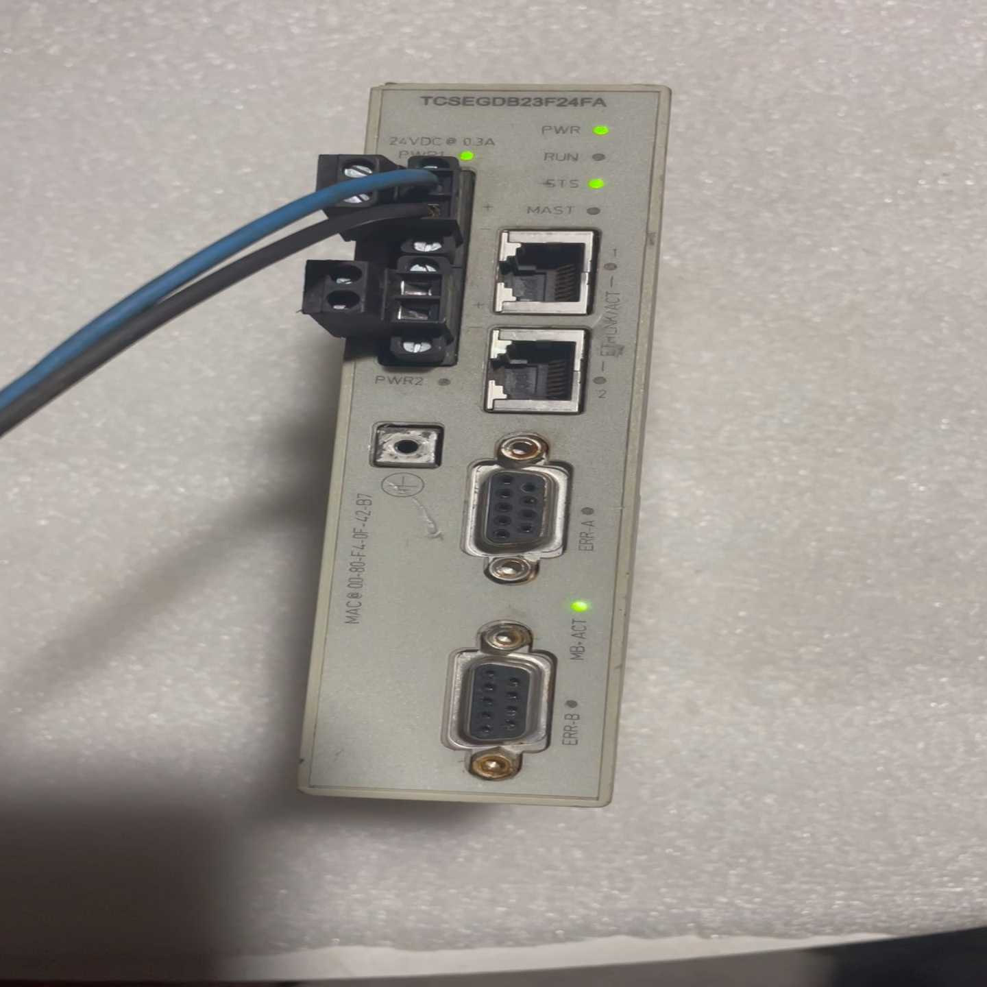 询价~施耐德PLC控制器网络通讯模块TCSEGDB23F24FA，