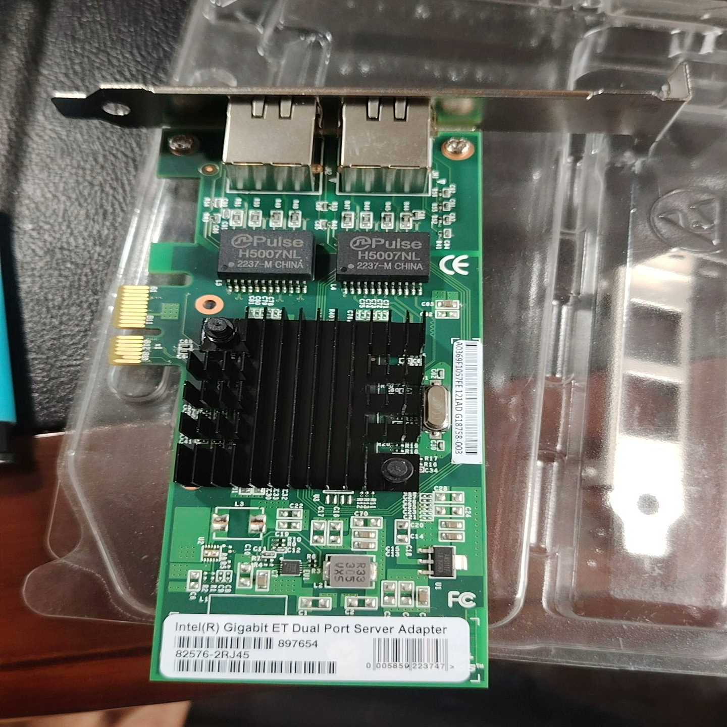 全新Intel英特尔82576芯片双口千兆网卡，带原装包装，--议价商品