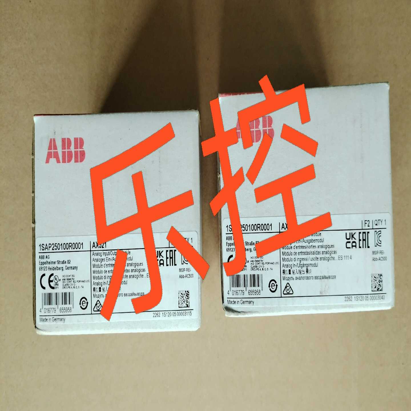 ABB模块，型号AX521，全新原装未开封。